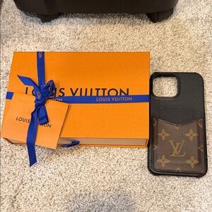 Louis Vuitton Monogram Black and Brown Phone Case